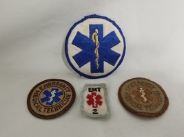 Lot of 4 EMT Patches Medical Emergency Technician Star of Life Rod of As... - £21.94 GBP