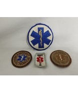 Lot of 4 EMT Patches Medical Emergency Technician Star of Life Rod of As... - $27.45