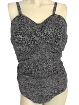 NWT Swimsuits for All Black with White Polka Dot One Piece Swimsuit Size 24 - €20,34 EUR