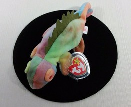 Retired Ty Beanie Babies Original Iggy Iguana Style # 04038 Tie-Dye No Tongue - £14,154.40 GBP