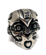 Transformers Bumble Bee Size 12 Stainless Steel Mens 1 1/4&quot; Face Ring NEW - $647.33 MXN