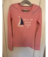 Abercrombie &amp; Fitch Women Pink  Long Sleeve shirt Graphic Print  Medium New - £15.47 GBP