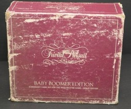 Trivial Pursuit Baby Boomer Edition 1,000 cards subsidiary card set vintage 1983 - $18.78