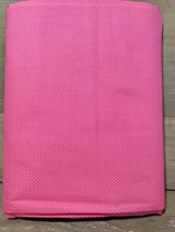 6 yds Hot Pink cotton fabric with small white dots MDG  USA - £29.81 GBP