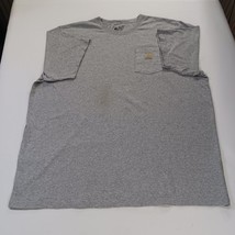 Carhartt K87 HGY Men's Gray Cotton Blend Short Sleeve T-Shirt Size 3XL Tall image 14