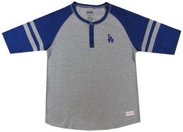 LA Dodgers Official MLB Baseball Colorblocked Henley Shirt Youth Size Small - £23.97 GBP