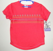 Girls NWT Coral Short Sleeve Top Size 4T - £4.75 GBP