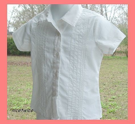 French Toast Girl White SS Blouse School Uniform 4 - $15.00