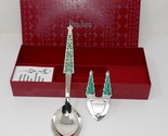 Neiman Marcus Reed &amp; Barton Stainless Holiday Serving Spoon &amp; Spoon Rest - £19.60 GBP