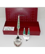 Neiman Marcus Reed &amp; Barton Stainless Holiday Serving Spoon &amp; Spoon Rest - £19.46 GBP