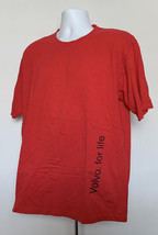 Volvo for Life T Shirt Mens XXL Red 100% Cotton Swedish Luxury Automobile Car - $22.72