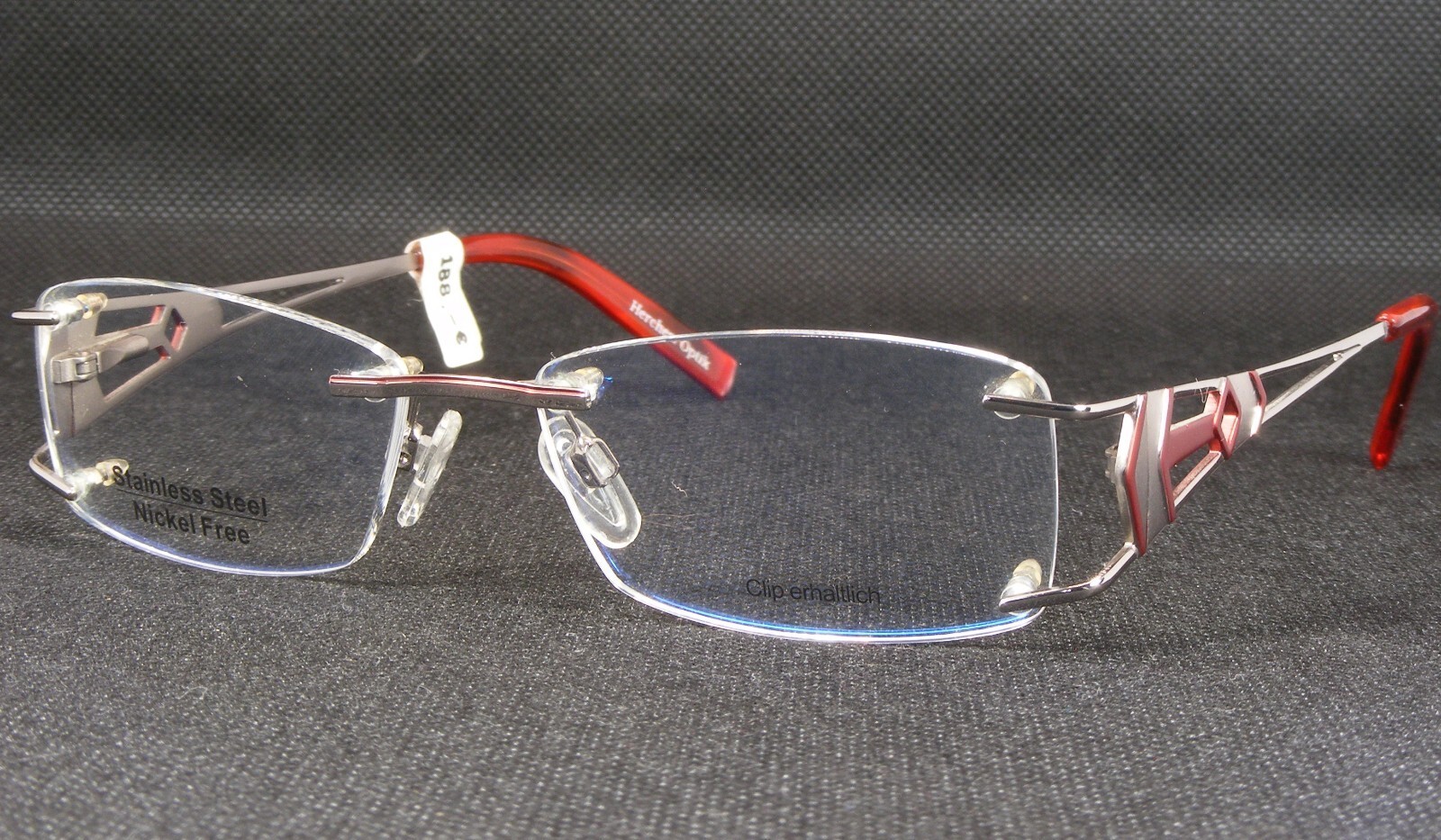 Gafas VISTAN Herchen 1486 2 Plateadas/Rojas Oxidadas ÚNICAS RARAS 51-15-135 - $116.03