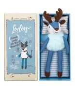 Levlovs Blue Plush Reindeer Luka in Friends Keepsake Box with Bedding - $24.74