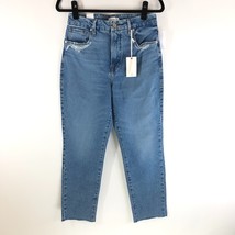 Good American Good Vintage Frayed Hem Womens Jeans Indigo116 Distressed 8/29 - £64.26 GBP