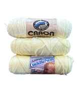 Caron Baby Yarn CuddleSoft &amp; Wintuk Yellow Skeins Vintage Lot of 3 - $16.48 CAD