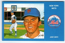 1969 NY Mets Baseball Postcard Susan Rini Jerry Grote Unused Limited Edition - £8.50 GBP