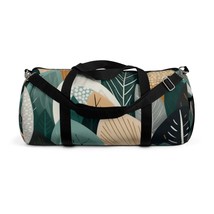 Sustainable Earth Tones Leaves Natural Shapes Pattern Duffel Bag - £59.34 GBP - £64.93 GBP