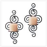  Scrollwork Candle Sconces - $28.36