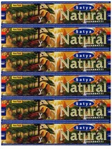 Satya Natural Incense Sticks - Pack of 6 15gm  Incense Sticks Aggarbati - £12.33 GBP