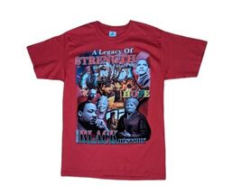 Celebrating Black History Rap T-Shirt MLK, Rosa, Obama, Maya, Kobe Sz Me... - $23.52