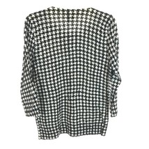 NWOT Womens Size Medium J. Crew Charley Pure Merino Wool Houndstooth Sweater - £25.05 GBP