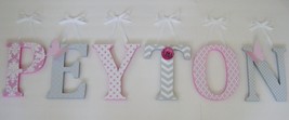 Wood Letters-Nursery Decor- ANY  NAME- Custom made to your décor - $12.50