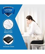 YOUFI Extra Thick Large Seat Cushion -19 X 17.5 X 4 Inch Gel Memory Foam Cushion - $58.53 CAD