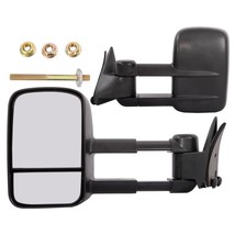 Left+Right For 1988-98 Chevy C/K 1500 2500 Telescoping Tow Manual Side Mirrors - £94.13 GBP