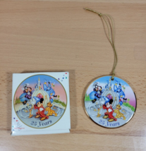Vintage1996 Walt Disney World 25th Anniversary ORNAMENT Mickey Simba Goofy Genie - $16.99