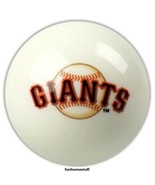 WHITE SAN FRANCISCO GIANTS MLB BILLIARD GAME POOL TABLE CUE 8 BALL REPLA... - £21.19 GBP