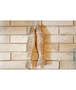 2 Pieces Wooden Fish Nautical Door &amp; Home Decoration Ornament Wall Hangi... - £9.47 GBP