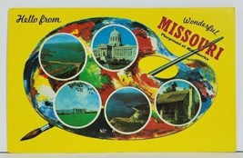 Missouri Painters Palette Greetings Postcard N1 - £4.75 GBP