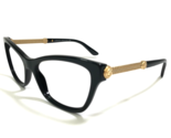 Versace Eyeglasses Frames MOD.3214 GB1 Polished Black Gold Cat Eye 54-16... - £121.29 GBP
