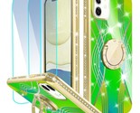 5x UBUNU Iphone 12 Mini 5.4 In Glitter Shockproof Case Noble Green w Acc... - $31.47