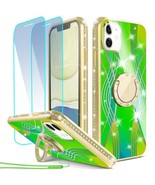 5x UBUNU Iphone 12 Mini 5.4 In Glitter Shockproof Case Noble Green w Acc... - £24.66 GBP