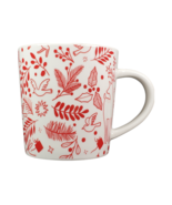 Starbucks Mug Cup Red White Holiday Coffee Tea Dove Deer Christmas 14 Oz - £12.05 GBP