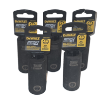 Lot of 5 Dewalt DW22942 Impact Ready Deep Socket 1&quot; 1/2&quot; Drive - $19.29