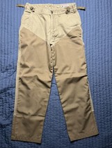 Columbia Canvas Brush Guard Pants Men’s Size 32 Khaki &amp; Brown - £23.30 GBP