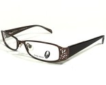 Nine West NW420 01R9 Full Rectangular Brown Frame Glasses Edge 51-16-135... - $46.17