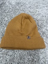 Men&#39;s Beanie Tan Brown Knit Winter Hat Cap Warm Faded Glory One Size - £9.69 GBP