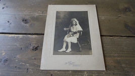 Antique Ancestor Photo Young Girl Riel Studio Madison St, Chicago - $29.69