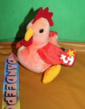 Ty Beanie Babies Doodle Rooster Stuffed Animal Toy With Tag 3-8-96 4171 - £13.61 GBP