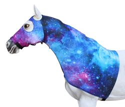 Horse Comfort Stretch Spandex Hood Neck Cover Slinky Sleazy 521MWHoodPrint - $29.69+