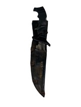 WY The Best Defense Fixed Knife w/ Sheath 440 Stainless Steel 10.25” China - $272.94 MXN