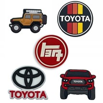 CH4X4 5 Pcs Combo Shoe Charm for Toyota enthusiasts – (5 Pcs – Red Tacoma) - $13.84