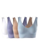 Rhonda Shear 4‑Pack Original Ahh Bras S (CH/Petite) White, Beige, Peri B... - $41.83 CAD