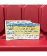 System Of A Down USF Sun Dome Tampa Florida Concert Ticket Stub Vintage ... - $24.67 CAD