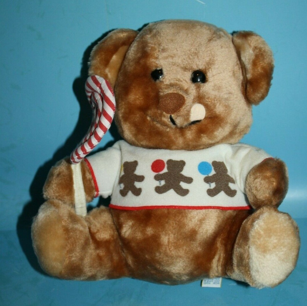 Dakin Stuffed Animal Lollipop Teddy Bear 9&quot; Sits Brown Plush Soft Toy Vt... - $12.77