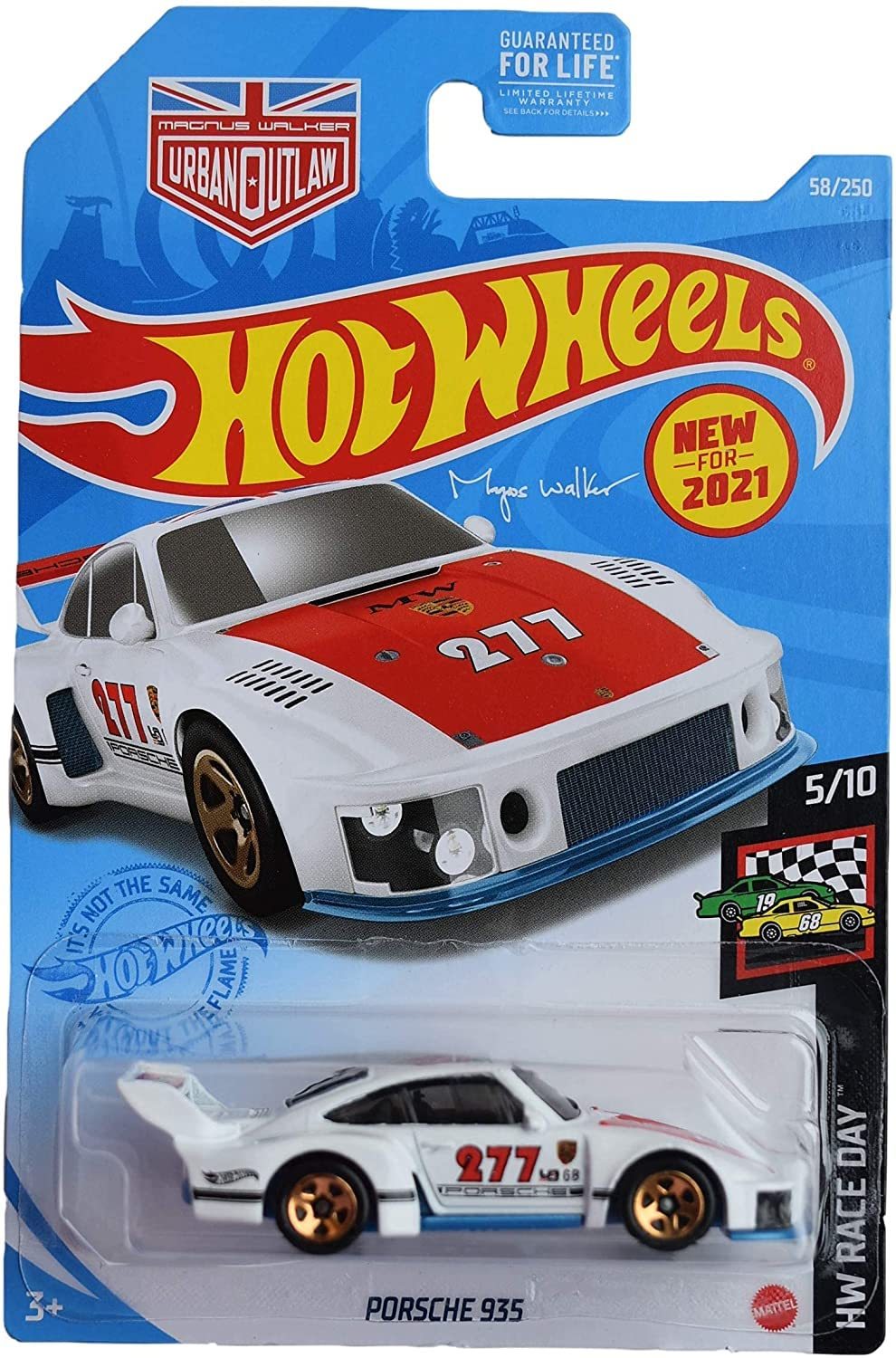 Hot Wheels Porsche 935, [White] 58/250 Race Day 5/10 - $7.54