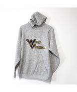 Vintage West Virginia University Mountaineers WVU Hooded Sweatshirt Large - £59.21 GBP